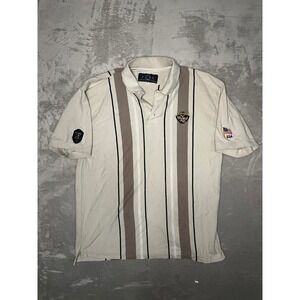 FORE Golf Mens XL Striped Polo Shirt Pete's Wicked Ale Made in USA